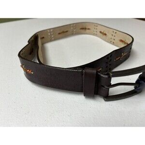Faded Glory Women's Belt - Top 100% Man Made, Core 100% Genuine Leather - Size L